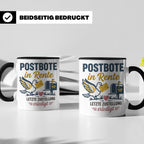 Postbote Rente Tasse Geschenk für Postzusteller Abschied Ruh – Schwarz [farbe:schwarz]