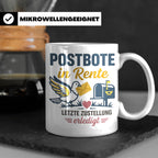 Postbote Rente Tasse Geschenk für Postzusteller Abschied Ruh – Weiß [farbe:weiß]