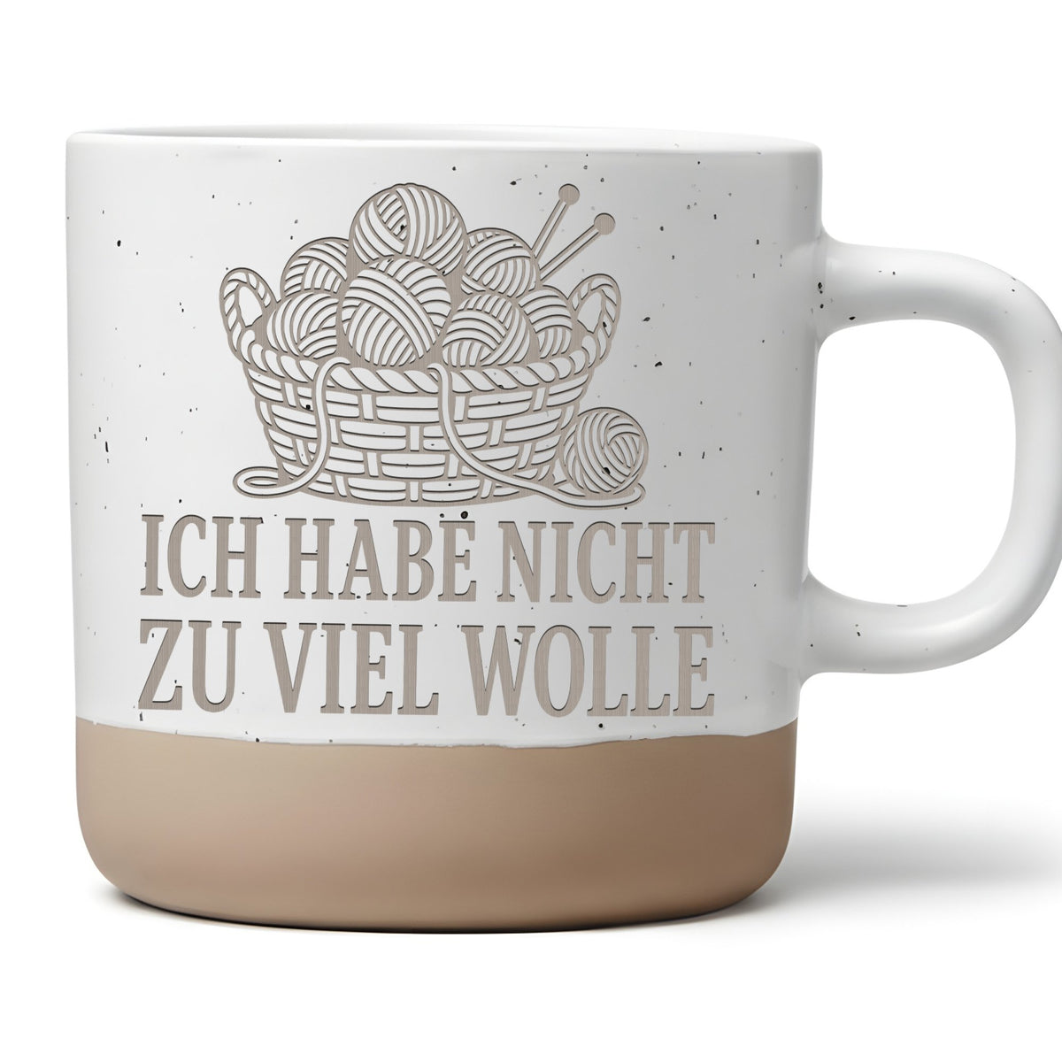 Häkeln Tasse Ich habe nicht zu viel Wolle - Lustiges Geschenk für Stri – Bild 1