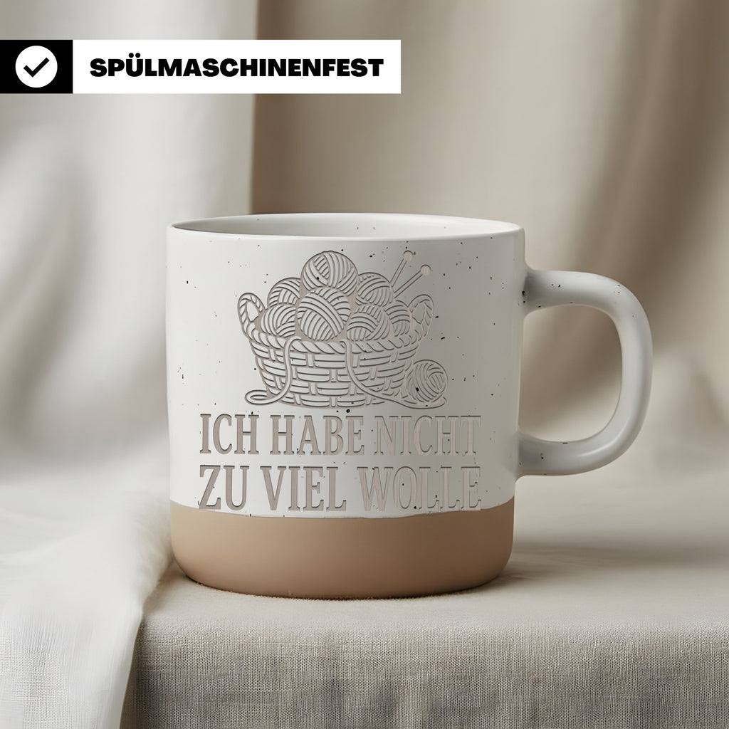 Häkeln Tasse Ich habe nicht zu viel Wolle - Lustiges Geschenk für Stri – Bild 3
