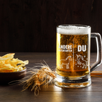 Bierkrug Patentante Witziger Vergleich „Andere Patentanten vs. Du“ Einhorn Motiv – Geschenk für Patentante