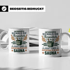 Sauna Tasse mit Spruch Therapeutische Kraft. Geschenk für Sa – Weiß [farbe:weiß]