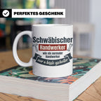 Schwäbischer Handwerker Tasse mit Spruch 'a bissle gscheiter – Weiß [farbe:weiß]