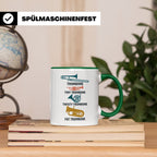 Posaunist Tasse mit lustigem Spruch Tiny Twisty Fat Trombone – Grün [farbe:grün]
