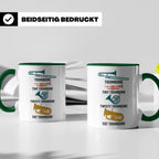 Posaunist Tasse mit lustigem Spruch Tiny Twisty Fat Trombone – Grün [farbe:grün]