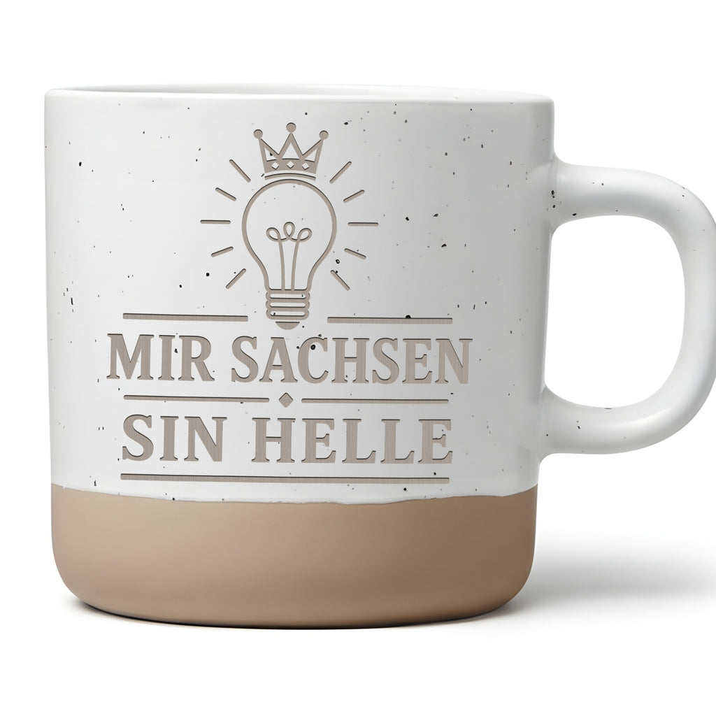 Mir Sachsen sin helle Tasse - Lustiges Geschenk für Dresdner & Leipzig – Bild 1