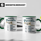 Posaunist Tasse mit lustigem Spruch Dynamik, Geschenk für Mu – Grün [farbe:grün]