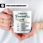 Posaunist Tasse mit lustigem Spruch Dynamik, Geschenk für Mu – Weiß [farbe:weiß]