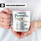 Posaunist Tasse mit lustigem Spruch Dynamik, Geschenk für Mu – Rosa [farbe:rosa]