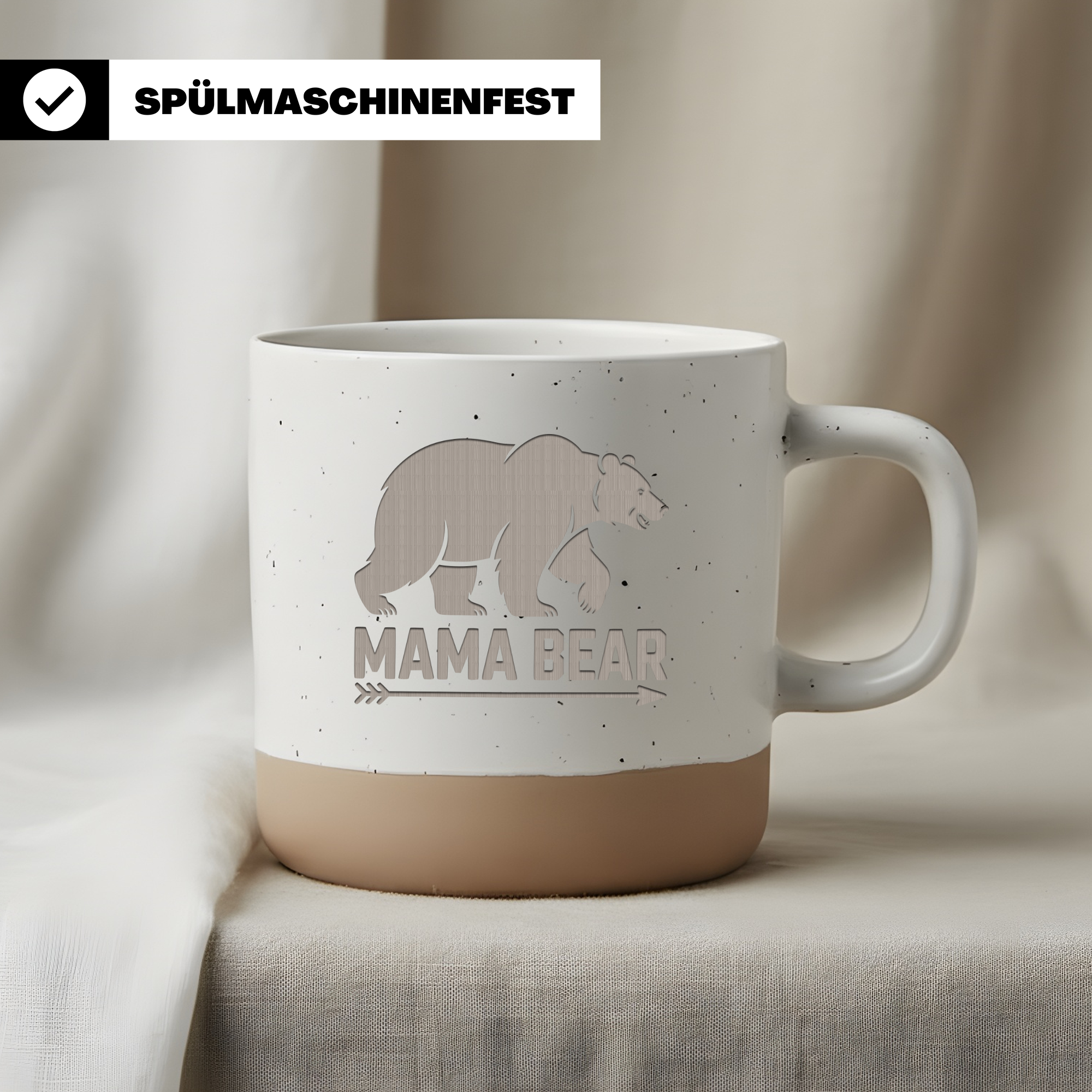 Lustige Tasse Katastrofee Spruch Kaffeetasse mit Strichmännchen Mädchen Geschenk für Kollegin Freundin Humorvolle Büro Tasse Katastrophe Fee
