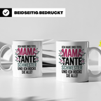Mama Tante Schwester Kaffeetasse - Ich Rocke Alle! - Muttert – Weiß [farbe:weiß]