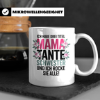 Mama Tante Schwester Kaffeetasse - Ich Rocke Alle! - Muttert – Weiß [farbe:weiß]