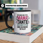 Mama Tante Schwester Kaffeetasse - Ich Rocke Alle! - Muttert – Schwarz [farbe:schwarz]