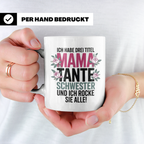 Mama Tante Schwester Kaffeetasse - Ich Rocke Alle! - Muttert – Weiß [farbe:weiß]