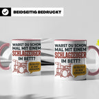 Schlagzeuger Tasse mit Spruch Warst du im Bett, Drummer Gesc – Rosa [farbe:rosa]