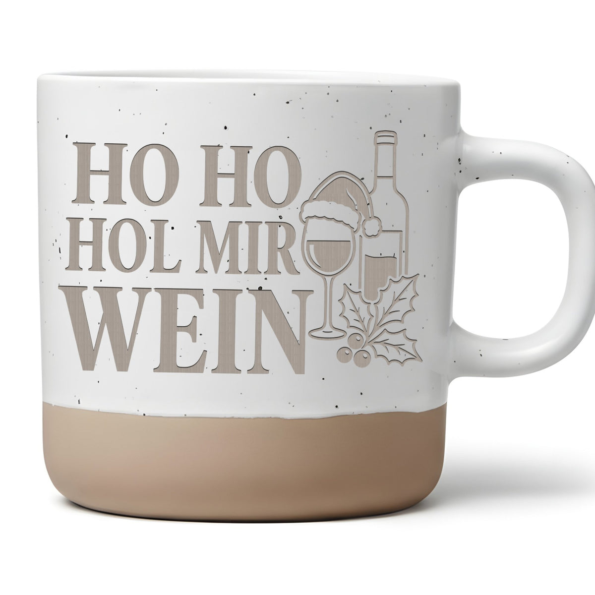 Weihnachtstasse Ho Hol mir Wein - Lustiges Geschenk für Weinliebhaberi – Bild 1