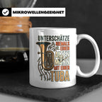Tuba Tasse mit Spruch Alter Mann | Geschenk für Tubist, Opa, – Weiß [farbe:weiß]