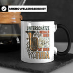 Tuba Tasse mit Spruch Alter Mann | Geschenk für Tubist, Opa, – Schwarz [farbe:schwarz]