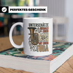 Tuba Tasse mit Spruch Alter Mann | Geschenk für Tubist, Opa, – Weiß [farbe:weiß]