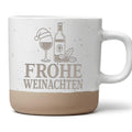 Weihnachtstasse Frohe Weinachten - Lustiges Wein Wortspiel Geschenk fü – Bild 1