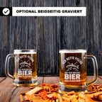 Lustiger Angler Bierkrug – Geschenk für Fischer & Hobbyangler – Angel Spruch Bierglas – Spaß Angeln Geschenk Männer