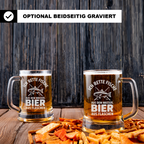 Lustiger Angler Bierkrug – Geschenk für Fischer & Hobbyangler – Angel Spruch Bierglas – Spaß Angeln Geschenk Männer