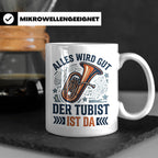 Tubist Tasse mit Spruch 'Alles wird gut' Geschenk für Blasmu – Weiß [farbe:weiß]