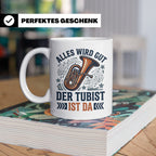 Tubist Tasse mit Spruch 'Alles wird gut' Geschenk für Blasmu – Weiß [farbe:weiß]