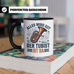 Tubist Tasse mit Spruch 'Alles wird gut' Geschenk für Blasmu – Schwarz [farbe:schwarz]