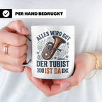 Tubist Tasse mit Spruch 'Alles wird gut' Geschenk für Blasmu – Weiß [farbe:weiß]