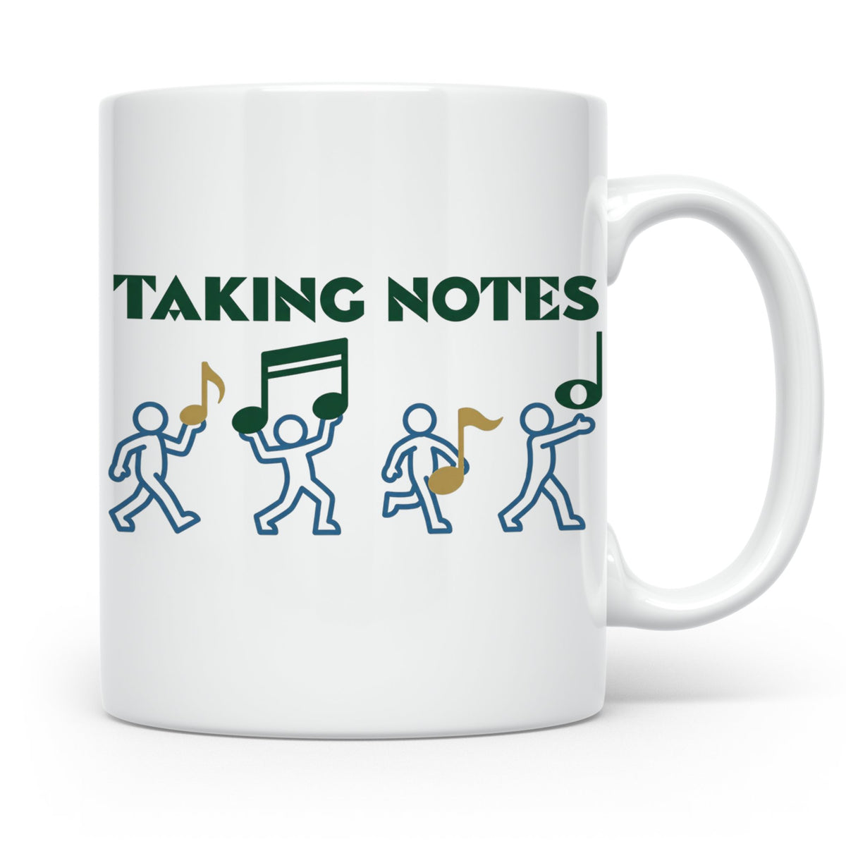 Musiker Tasse Taking Notes lustiger Kaffeebecher Musiklehrer – Weiß [farbe:weiß]