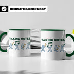 Musiker Tasse Taking Notes lustiger Kaffeebecher Musiklehrer – Grün [farbe:grün]