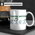 Musiker Tasse Taking Notes lustiger Kaffeebecher Musiklehrer – Weiß [farbe:weiß]