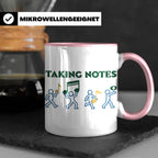 Musiker Tasse Taking Notes lustiger Kaffeebecher Musiklehrer – Rosa [farbe:rosa]