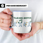 Musiker Tasse Taking Notes lustiger Kaffeebecher Musiklehrer – Blau [farbe:blau]