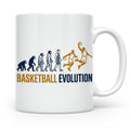 Basketball Evolution Tasse für Spieler, Fans & Trainer. Lust – Weiß [farbe:weiß]