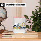 Basketball Evolution Tasse für Spieler, Fans & Trainer. Lust – Rosa [farbe:rosa]