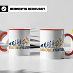 Basketball Evolution Tasse für Spieler, Fans & Trainer. Lust – Rot [farbe:rot]