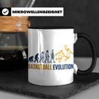 Basketball Evolution Tasse für Spieler, Fans & Trainer. Lust – Schwarz [farbe:schwarz]