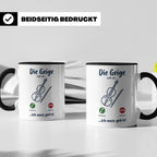 Geige Tasse mit Spruch Die Geige ruft an Geschenk für Geiger – Schwarz [farbe:schwarz]