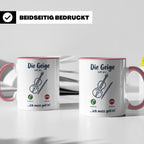 Geige Tasse mit Spruch Die Geige ruft an Geschenk für Geiger – Rosa [farbe:rosa]