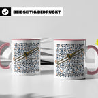 Posaune Tasse mit Noten Motiv, Geschenk für Posaunist & Musi – Rosa [farbe:rosa]