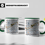 Posaune Tasse mit Noten Motiv, Geschenk für Posaunist & Musi – Grün [farbe:grün]