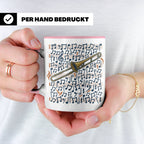 Posaune Tasse mit Noten Motiv, Geschenk für Posaunist & Musi – Rosa [farbe:rosa]