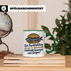 Fischbrötchen Tasse mit Spruch aus dem Norden | Maritimes Kü – Grün [farbe:grün]