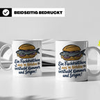 Fischbrötchen Tasse mit Spruch aus dem Norden | Maritimes Kü – Weiß [farbe:weiß]
