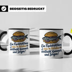 Fischbrötchen Tasse mit Spruch aus dem Norden | Maritimes Kü – Schwarz [farbe:schwarz]