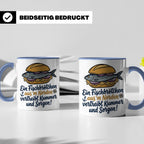 Fischbrötchen Tasse mit Spruch aus dem Norden | Maritimes Kü – Blau [farbe:blau]