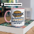 Fischbrötchen Tasse mit Spruch aus dem Norden | Maritimes Kü – Rosa [farbe:rosa]