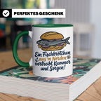 Fischbrötchen Tasse mit Spruch aus dem Norden | Maritimes Kü – Grün [farbe:grün]